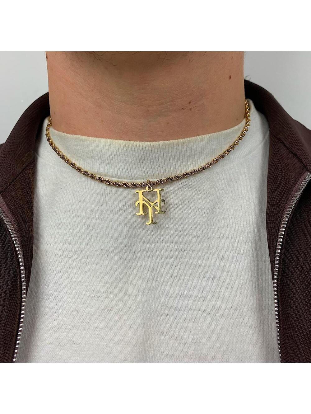 Y2K Gold Stainless Steel Steel Chain Necklace - Picture 5 of 8